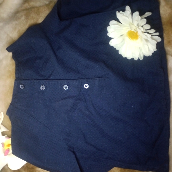 Old Navy 2T Toddler Girls long sleeve linen look top with bow - Picture 4 of 5